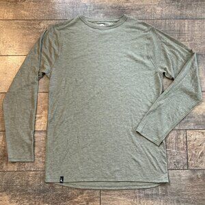 Duckworth Wool Vapor Long Sleeve Lichen size M; MADE IN USA